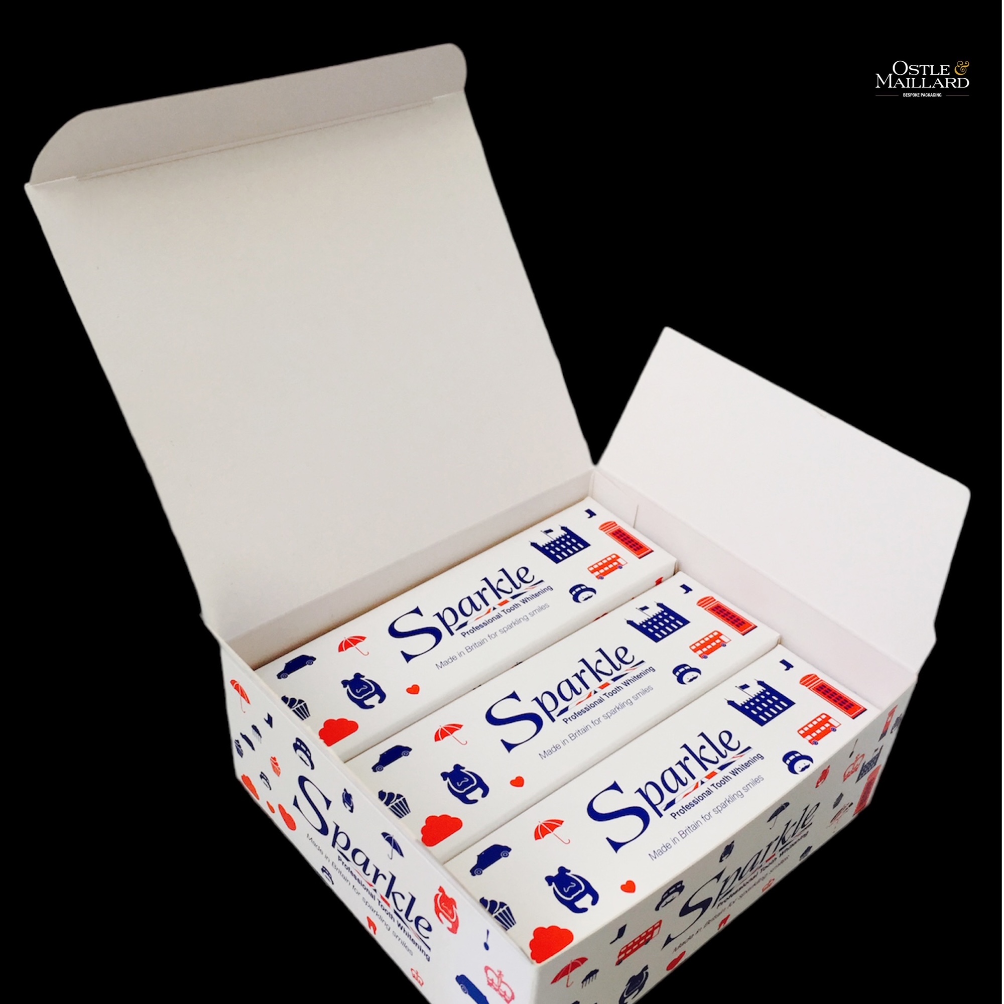 Solid board branded box packaging